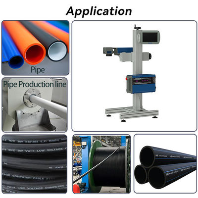 Metal Fiber Laser Marking Machine 20W 30W 50W 100W For Pipe