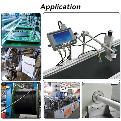Industrial Thermal Inkjet Printer , Automatic Inkjet Batch Coding Machine With LOT Coding